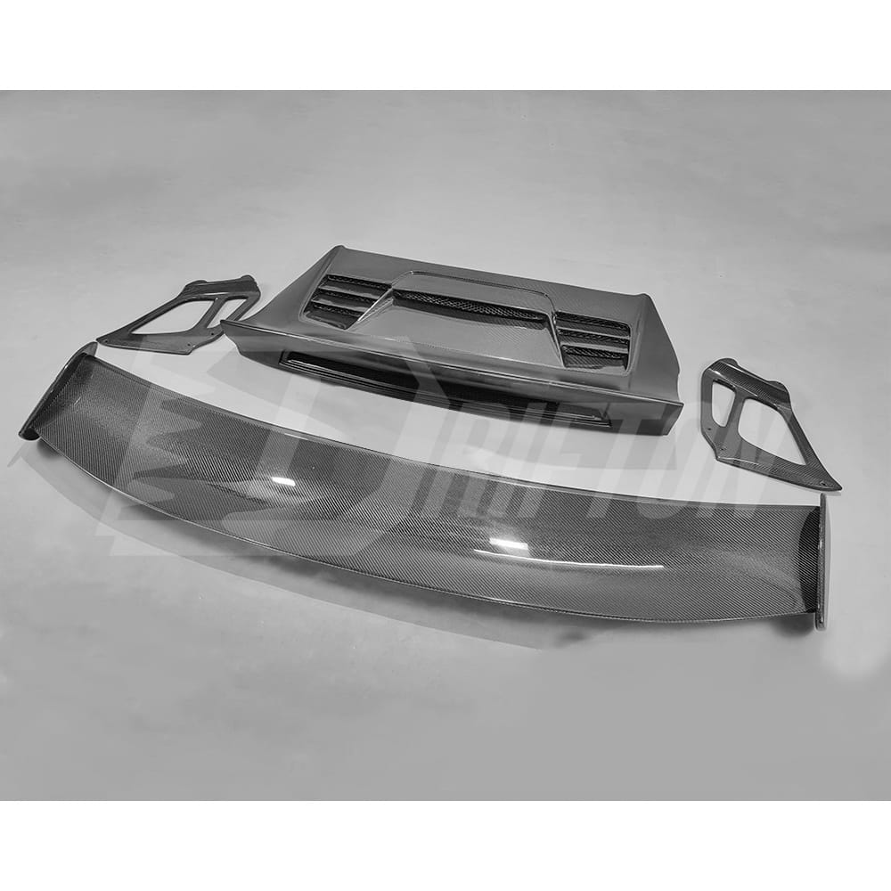 GT3RS 991.1 Style Half Carbon Fiber Rear Spoiler GT Wing With Trunk Lid For Porsche 911 Carrera 991 991.1 991.2 2012-2018
