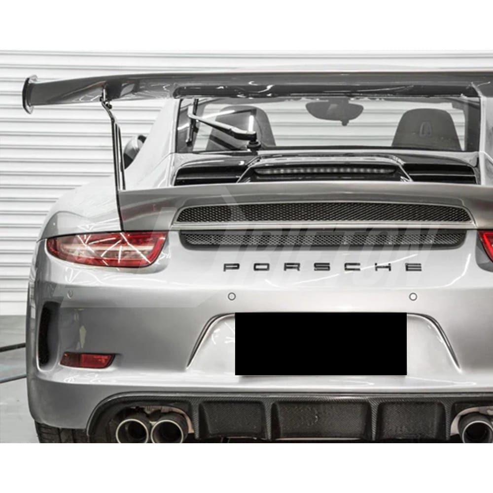 GT3RS 991.1 Style Half Carbon Fiber Rear Spoiler GT Wing With Trunk Lid For Porsche 911 Carrera 991 991.1 991.2 2012-2018