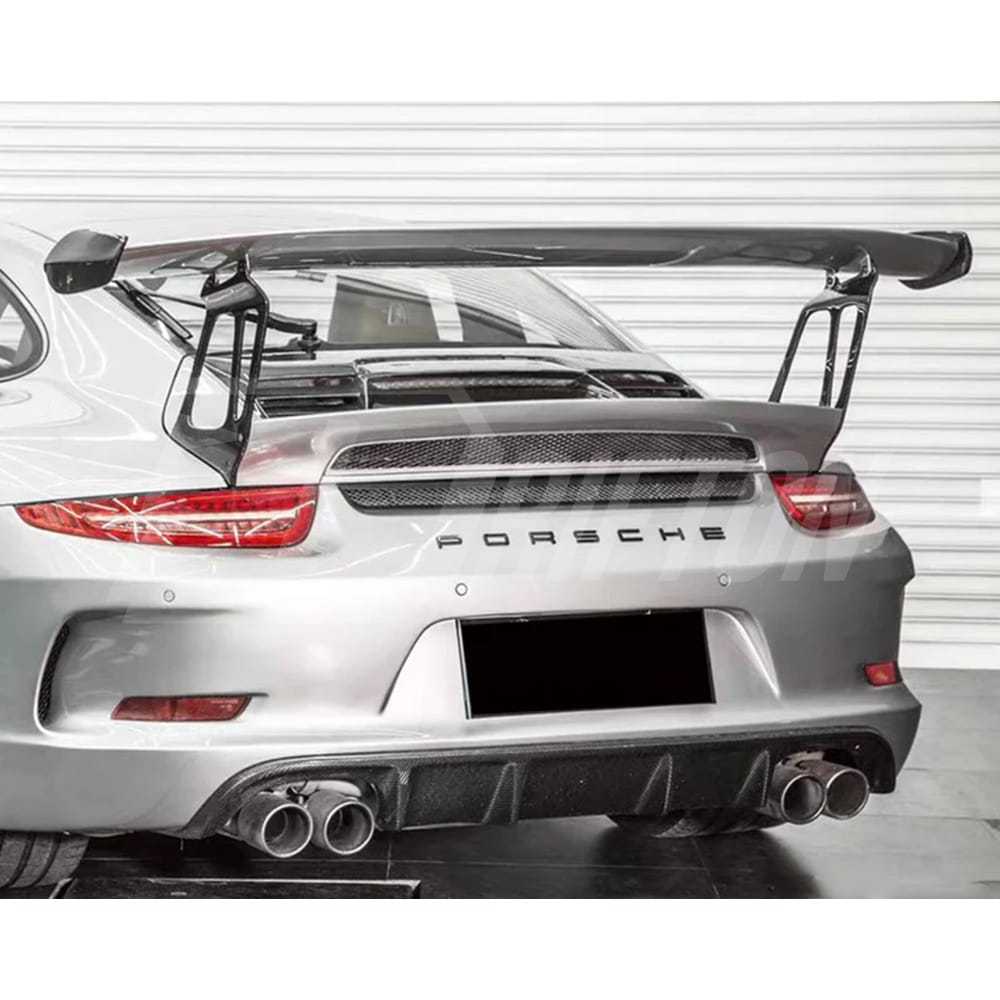 GT3RS 991.1 Style Half Carbon Fiber Rear Spoiler GT Wing With Trunk Lid For Porsche 911 Carrera 991 991.1 991.2 2012-2018