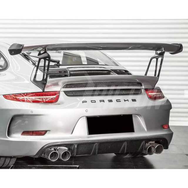 GT3RS 991.1 Style Half Carbon Fiber Rear Spoiler GT Wing With Trunk Lid For Porsche 911 Carrera 991 991.1 991.2 2012-2018
