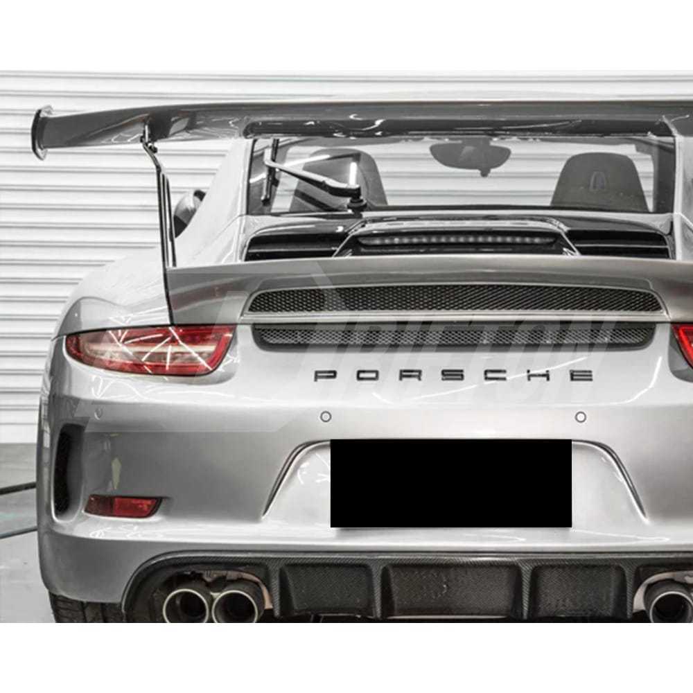GT3RS 991.1 Style Half Carbon Fiber Rear Spoiler GT Wing With Trunk Lid For Porsche 911 Carrera 991 991.1 991.2 2012-2018