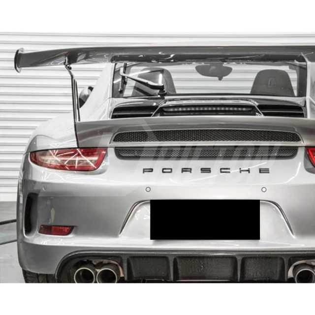 GT3RS 991.1 Style Half Carbon Fiber Rear Spoiler GT Wing With Trunk Lid For Porsche 911 Carrera 991 991.1 991.2 2012-2018