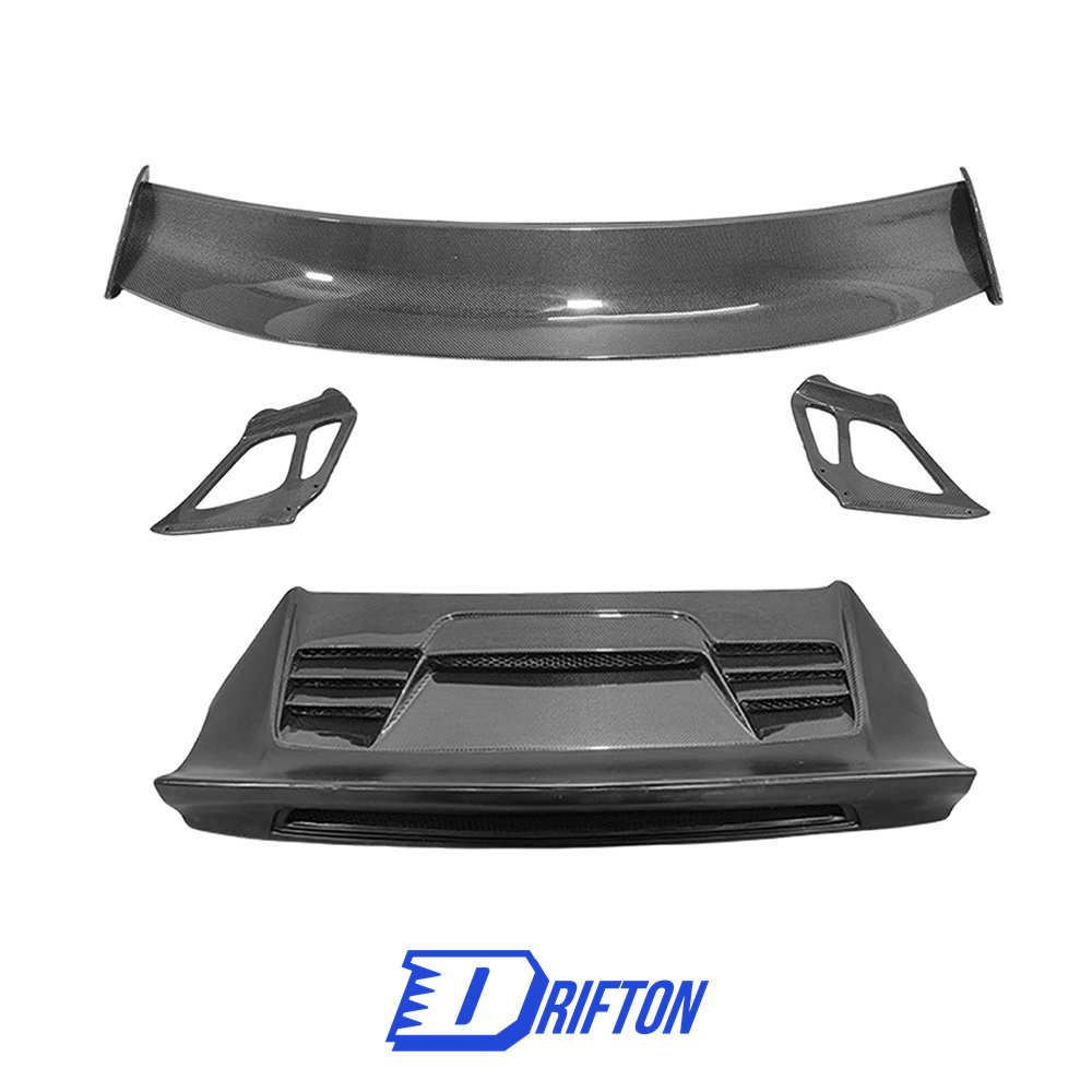 GT3RS 991.1 Style Half Carbon Fiber Rear Spoiler GT Wing With Trunk Lid For Porsche 911 Carrera 991 991.1 991.2 2012-2018
