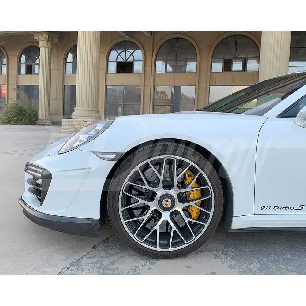 TopCar Style Half Carbon Fiber Front Bumper For Porsche 911 Carrera 991 991.1 991.2 Turbo S 2012-2018