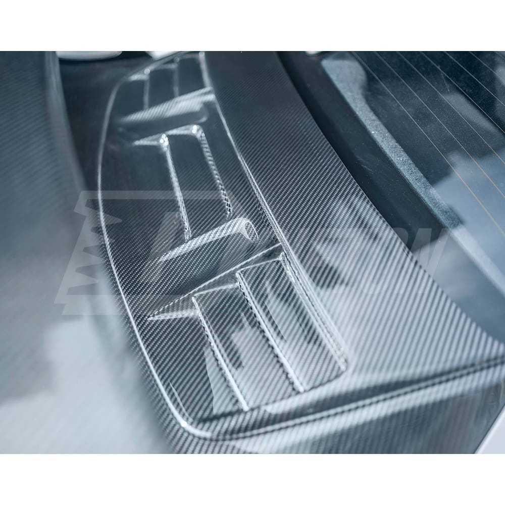 GT3RS Style Dry Carbon Fiber Rear Spoiler GT Wing With Engine Trunk Lid For Porsche 911 Carrera 991 991.2 2016-2018