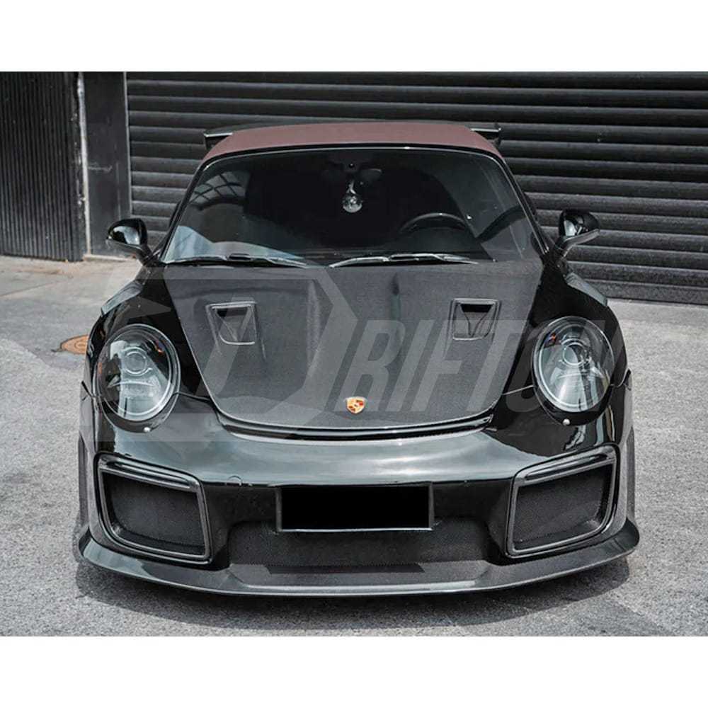 GT3RS Style Carbon Fiber Hood For Porsche 911 Carrera 991 991.1 991.2 2012-2018