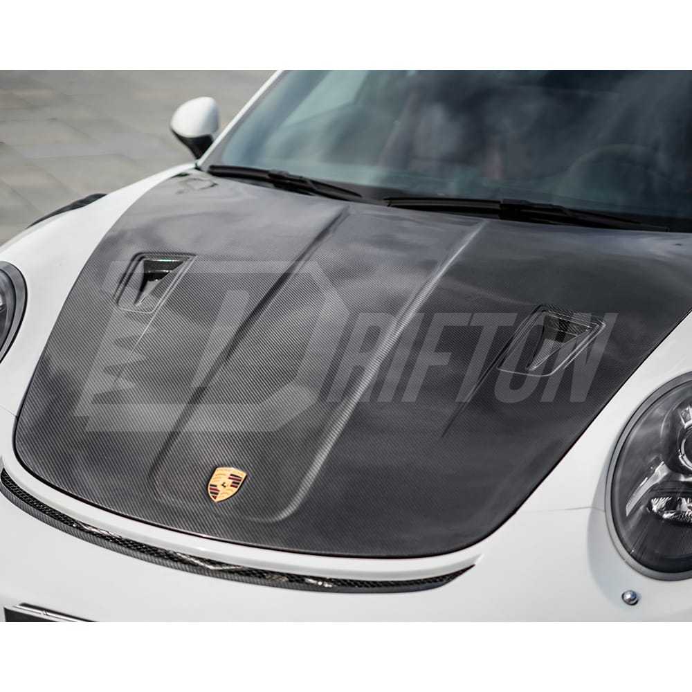 GT2RS Style Dry Carbon Fiber Hood For Porsche 911 Carrera S 4S 911 991.1 991.2 2012-2018