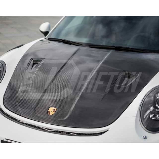 GT2RS Style Dry Carbon Fiber Hood For Porsche 911 Carrera S 4S 911 991.1 991.2 2012-2018