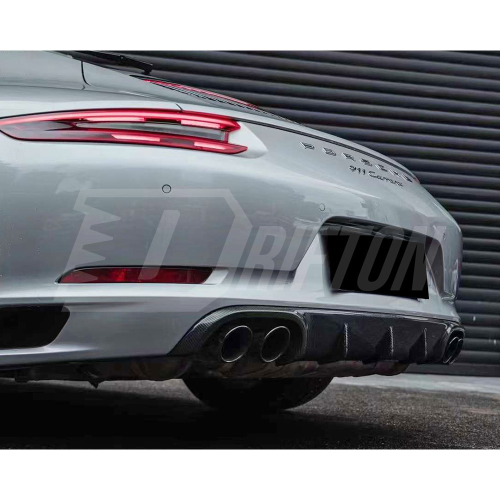 OD Style Carbon Fiber Rear Diffuser For Porsche 911 Carrera 991 991.2 2016-2018