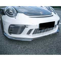 GT3RS Style PP Front Bumper With Carbon Fiber Front Lip For Porsche 911 Carrera 991 991.2 2016-2018