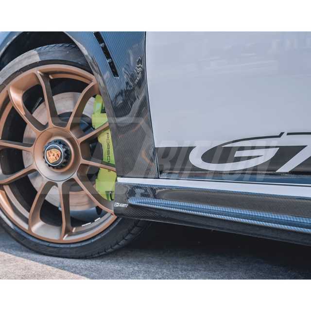 GT3RS Style Dry Carbon Fiber Side Skirt For Porsche 911 Carrera 991 991.1 991.2 2012-2018