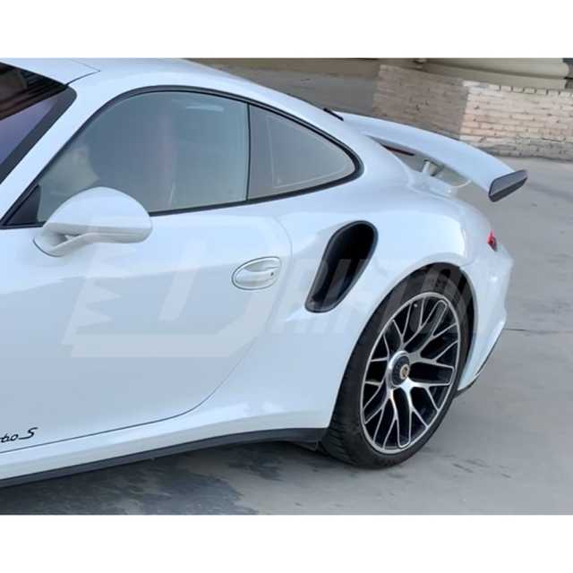 TopCar Style Carbon Fiber Rear Air intake Vent Ducts Cover For Porsche 911 Carrera 991 991.1 991.2 Turbo S 2012-2018