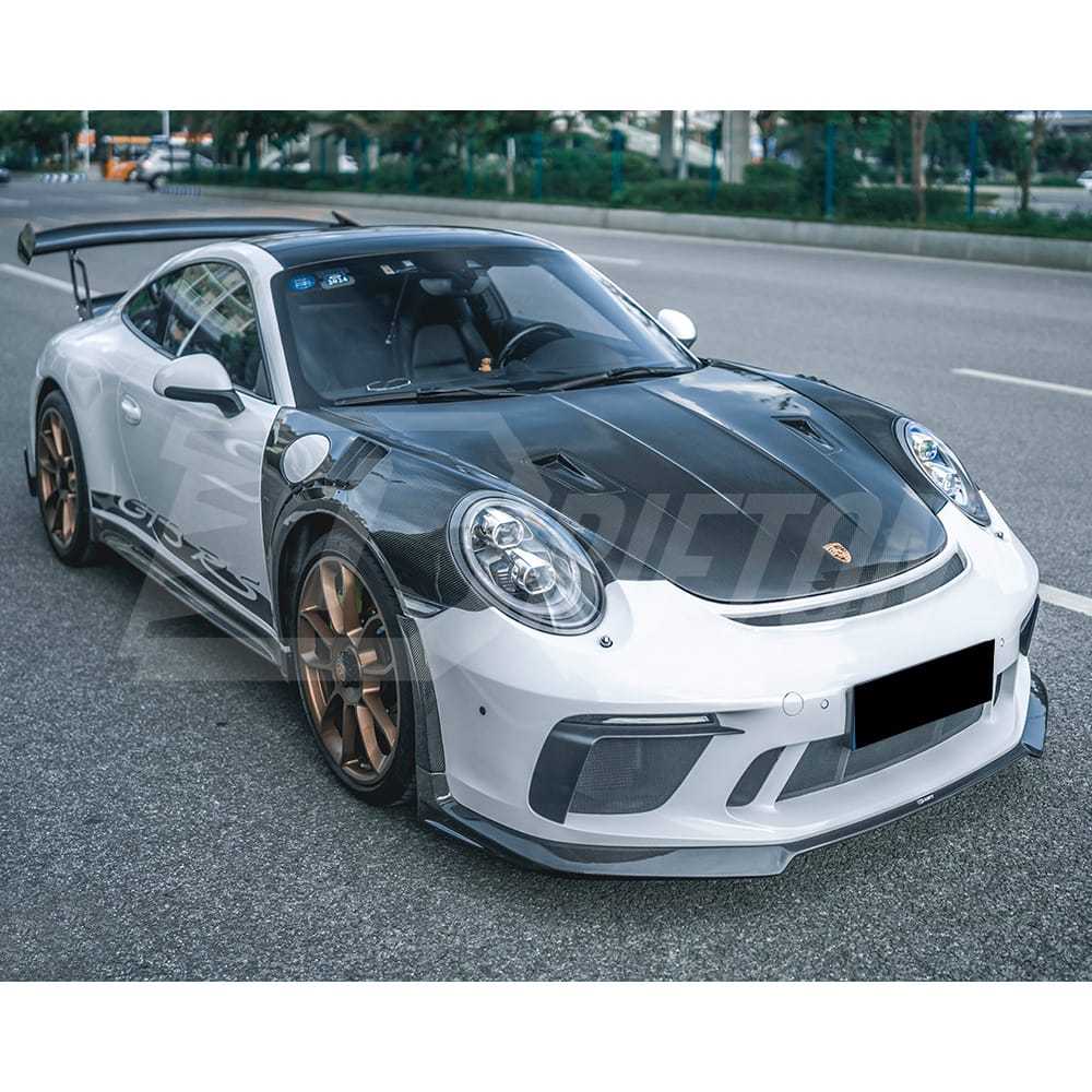GT3RS Style Dry Carbon Fiber Hood For Porsche 911 Carrera 991 991.1 991.2 2012-2018