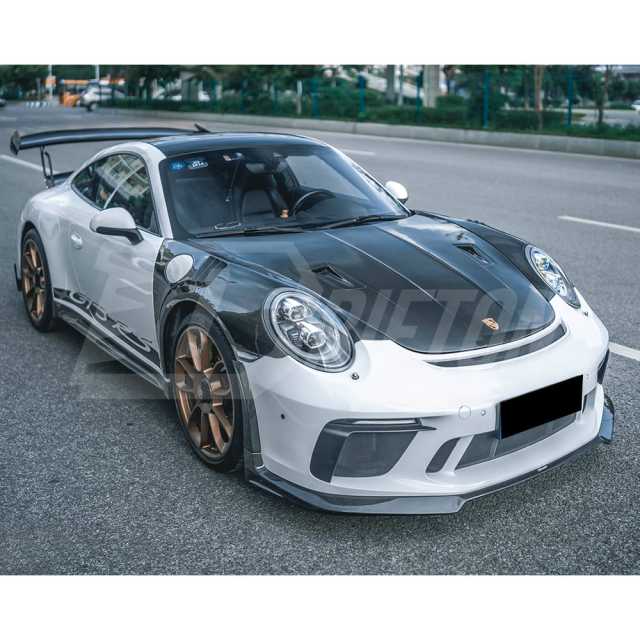 GT3RS Style Dry Carbon Fiber Hood For Porsche 911 Carrera 991 991.1 991.2 2012-2018