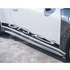 GT3RS Style Dry Carbon Fiber Side Skirt For Porsche 911 Carrera 991 991.1 991.2 2012-2018