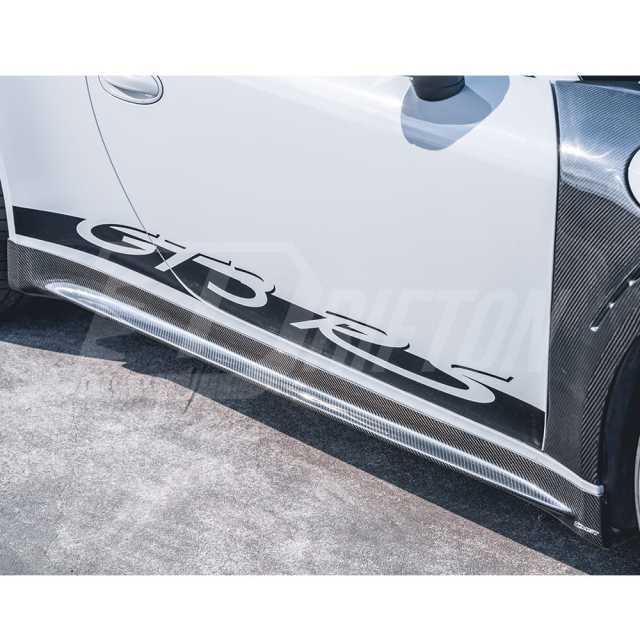 GT3RS Style Dry Carbon Fiber Side Skirt For Porsche 911 Carrera 991 991.1 991.2 2012-2018