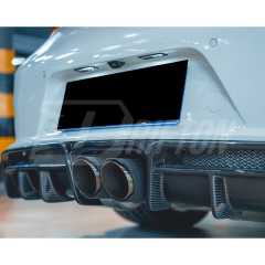 GT3RS Style FRP Rear Bumper With Dry Carbon Fiber Rear Diffuser For Porsche 911 Carrera 991 991.2 2016-2018