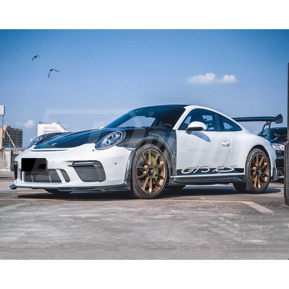 GT3RS Style Dry Carbon Fiber Side Skirt For Porsche 911 Carrera 991 991.1 991.2 2012-2018