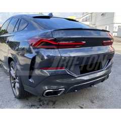 M Style Dry Carbon Fiber Rear Spoiler Wing For BMW F96 X6M 2019-2023