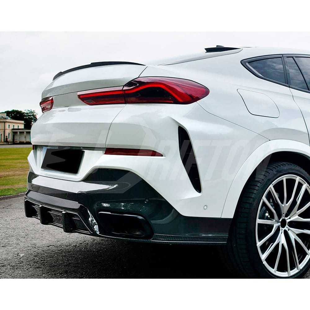 M Style Dry Carbon Fiber Rear Spoiler Wing For BMW F96 X6M 2019-2023