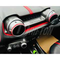 Dry Carbon Fiber Interiors Kits Dashboard Air Con Outlet Replacement For Ferrari 812 Superfast GTS 2017-2023