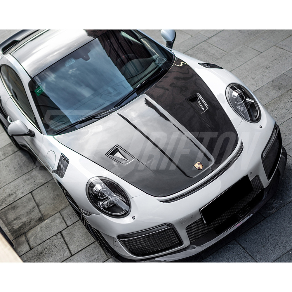 GT2RS Style Dry Carbon Fiber Hood For Porsche 911 Carrera S 4S 911 991.1 991.2 2012-2018