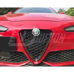 Dry Carbon Fiber Front Grille Cover For Alfa Romeo Giulia 2016-2023