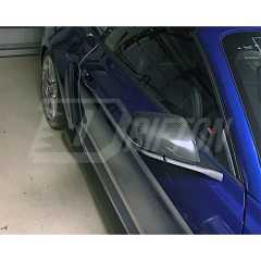 Carbon Fiber Mirror Cover For Ford Mustang Gen6 S550.1 S550.2 2015-2023