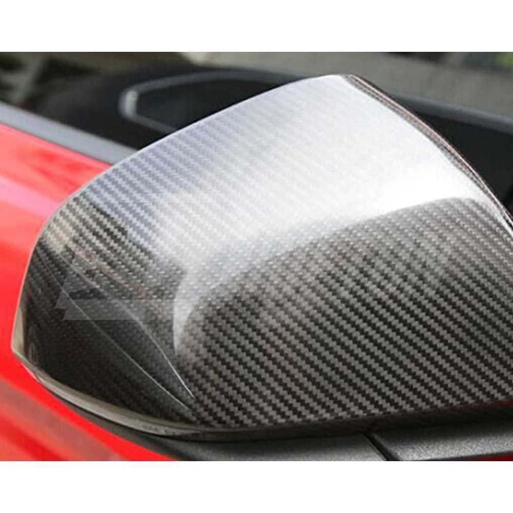 Carbon Fiber Mirror Cover For Ford Mustang Gen6 S550.1 S550.2 2015-2023