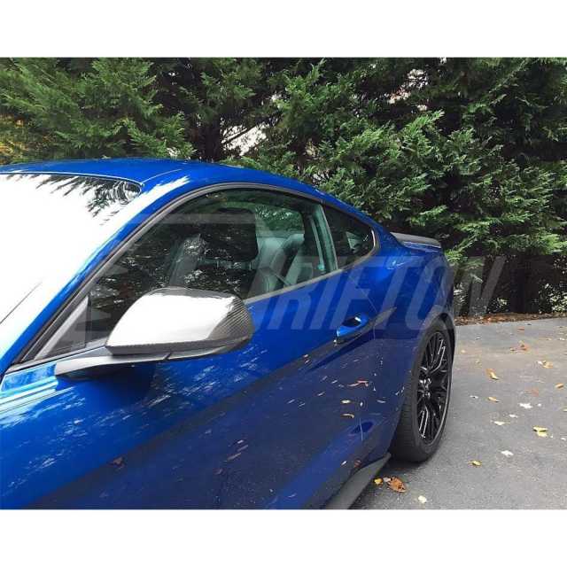Carbon Fiber Mirror Cover For Ford Mustang Gen6 S550.1 S550.2 2015-2023