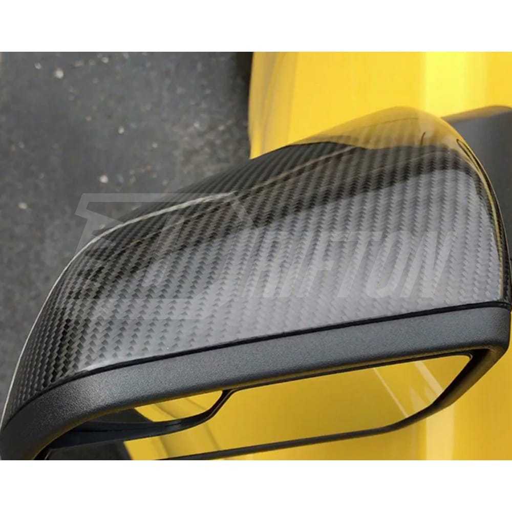 Carbon Fiber Mirror Cover For Ford Mustang Gen6 S550.1 S550.2 2015-2023