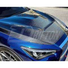 GTS Style Honeycomb Carbon Fiber Hood Bonnet For INFINITI Q50 2013-2024