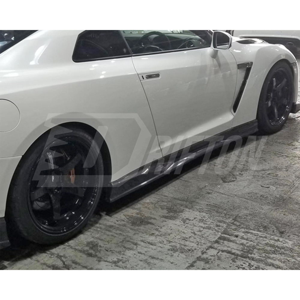 Top Secret Style Carbon Fiber Side Skirt For Nissan R35 GTR 2008-2026