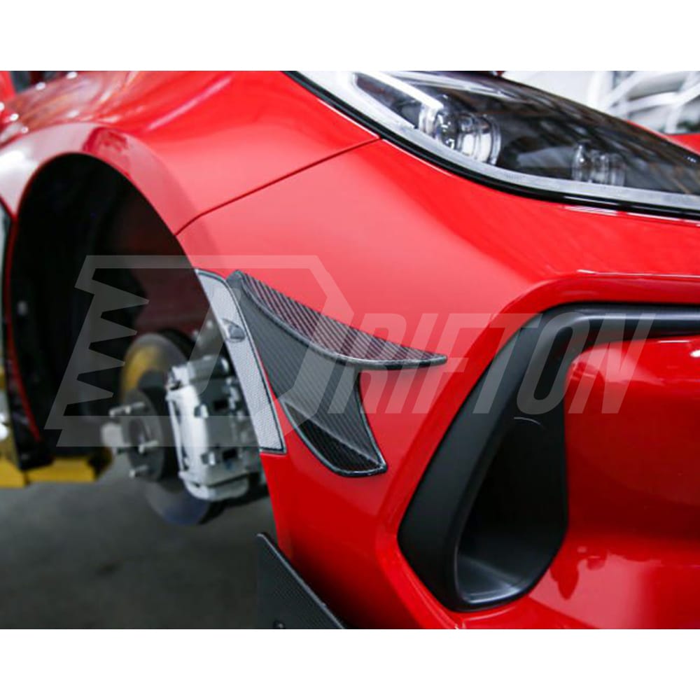 HKS Style Carbon Fiber Front Bumper Canards For Subaru BRZ ZD8 2022-2025
