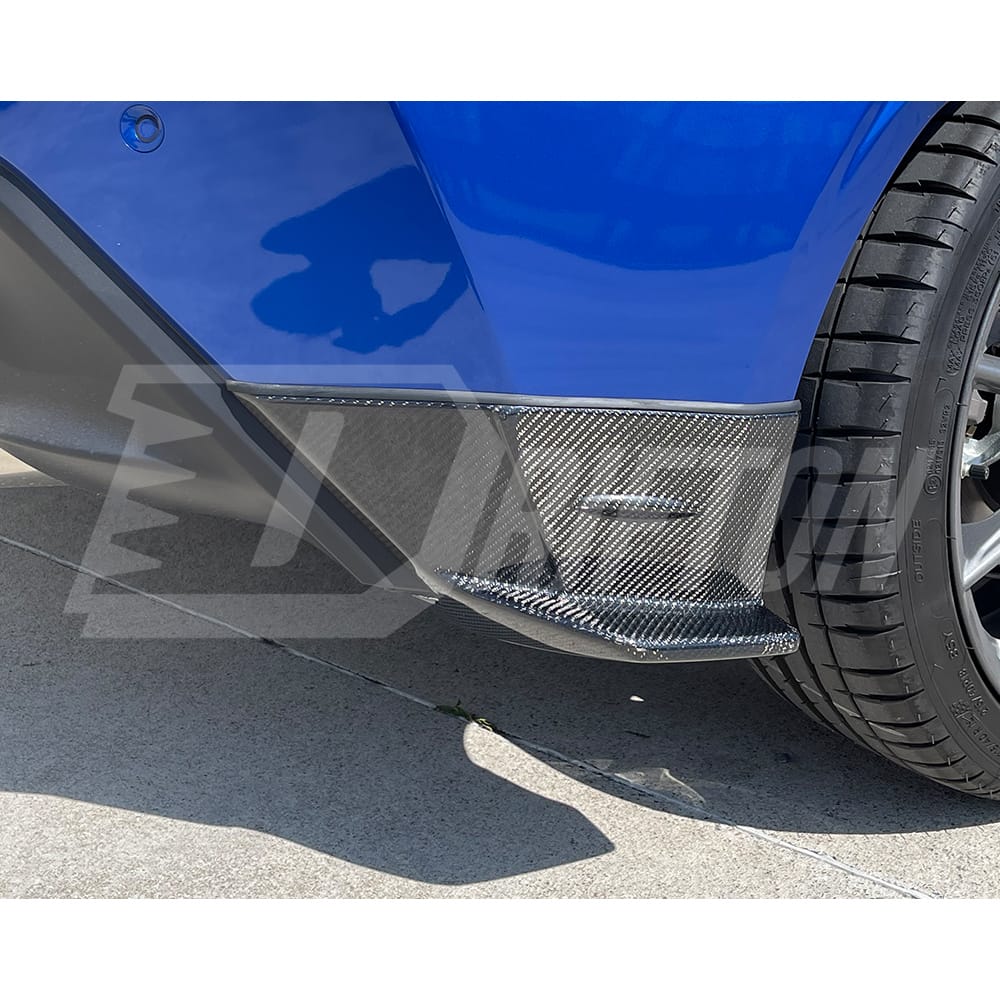 STI Style Carbon Fiber Rear Bumper Splitter Spats For Subaru BRZ ZD8 Toyota GR86 ZN8 2022-2025