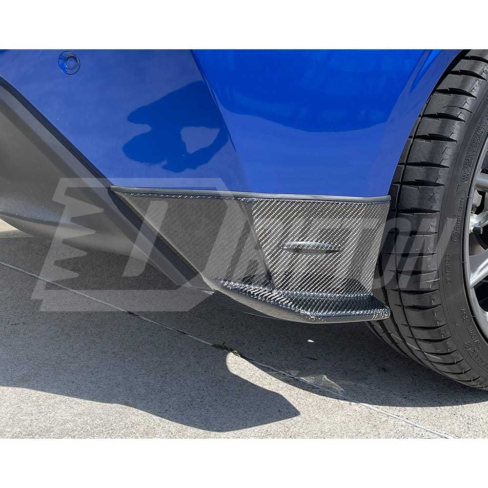 STI Style Carbon Fiber Rear Bumper Splitter Spats For Subaru BRZ ZD8 Toyota GR86 ZN8 2022-2025