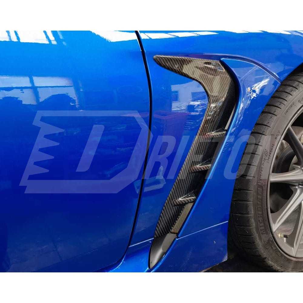 STI Style Carbon Fiber Fender Vents Trims For Subaru BRZ ZD8 Toyota GR86 ZN8 2022-2025