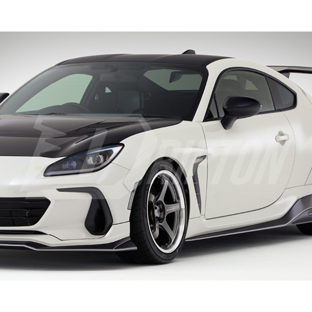 Varis  Style Dry Carbon Fiber Wide Front Fender Extension Wheel Flare For Subaru BRZ ZD8 Toyota GR86 ZN8 2022-2025