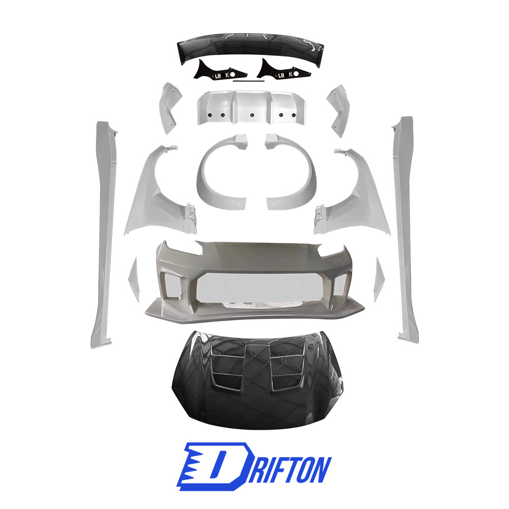LB Style FRP Wide Body Kit & GT Wing & Carbon Fiber Hood For Subaru BRZ ZD8 Toyota GR86 ZN8 2022-2025