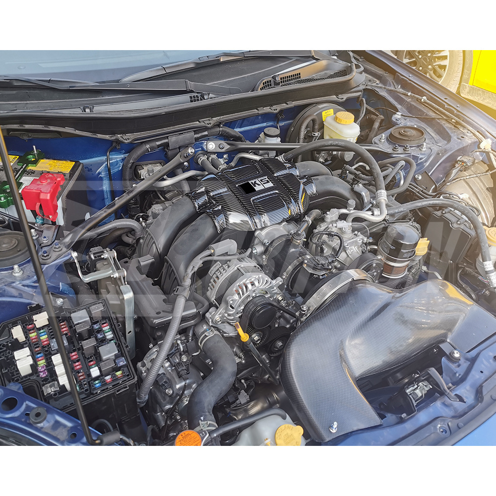 HKS Style Dry Carbon Fiber Engine Bay Cover For Subaru BRZ ZD8 Toyota GR86 ZN8 FA24 2022-2025