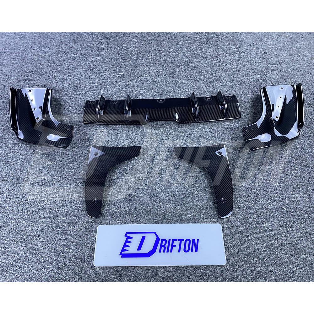 HKS Style Carbon Fiber Rear Diffuser Set For Subaru BRZ ZD8 Toyota GR86 ZN8 2022-2025