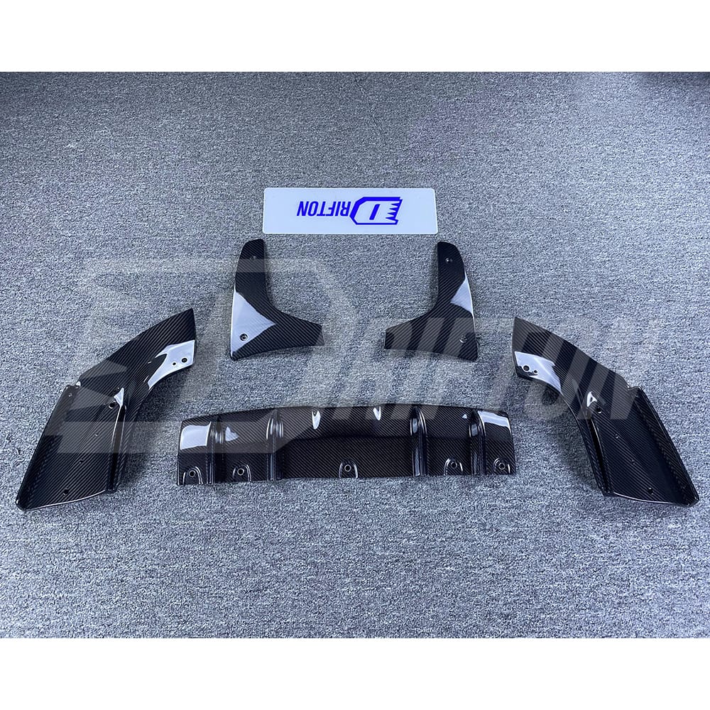 HKS Style Carbon Fiber Rear Diffuser Set For Subaru BRZ ZD8 Toyota GR86 ZN8 2022-2025