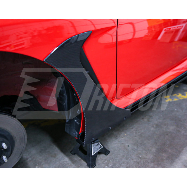 HKS Style Half Carbon Fiber Side Skirt For Subaru BRZ ZD8 Toyota GR86 ZN8 2022-2025