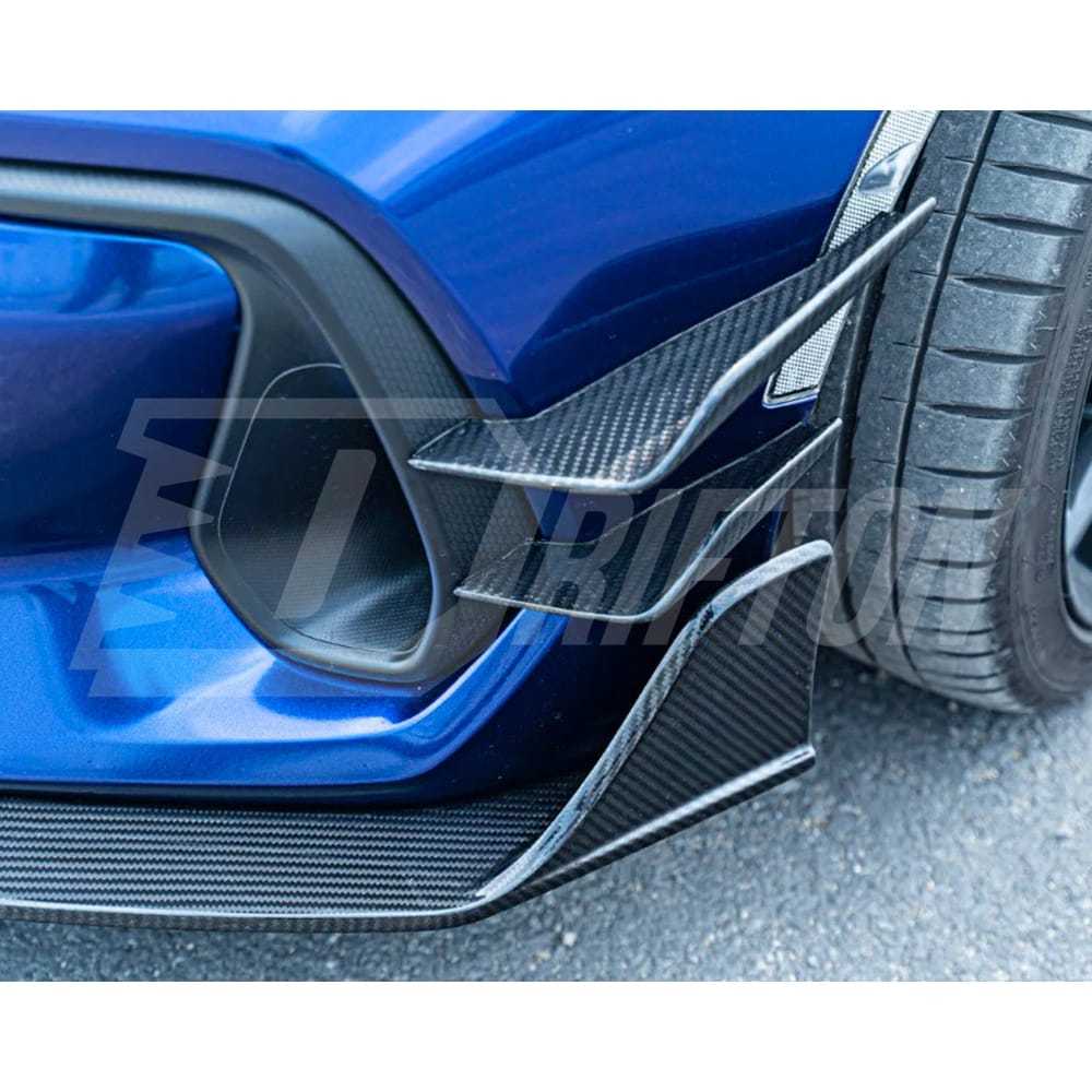 CMST Style Dry Carbon Fiber Front Bumper Canards For Subaru BRZ ZD8 Toyota GR86 ZN8 2022-2025
