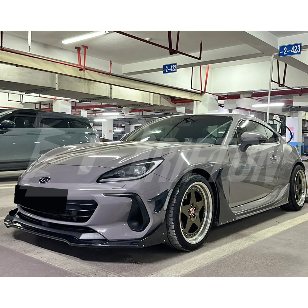 HKS Style Half Carbon Fiber Side Skirt For Subaru BRZ ZD8 Toyota GR86 ZN8 2022-2025