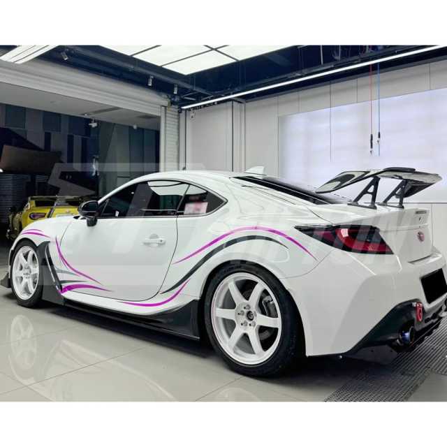 HKS Style Carbon Fiber Side Skirt For Subaru BRZ ZD8 Toyota GR86 ZN8 2022-2025