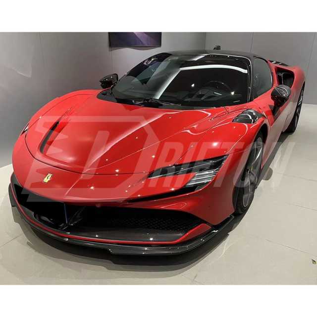 MIX Style Dry Carbon Fiber Front Lip For Ferrari SF90
