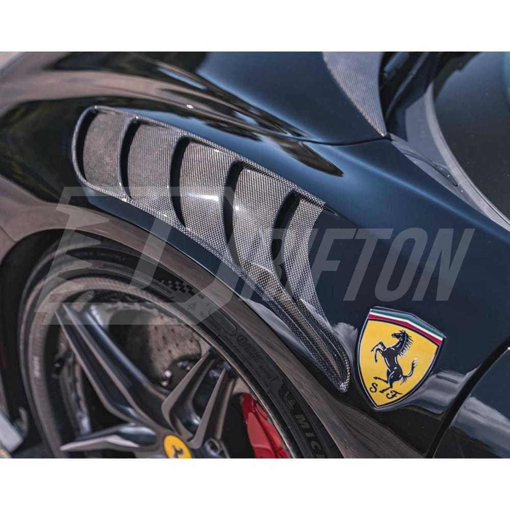 Novitec Style Dry Carbon Fiber with Portion Primer Fender For Ferrari SF90