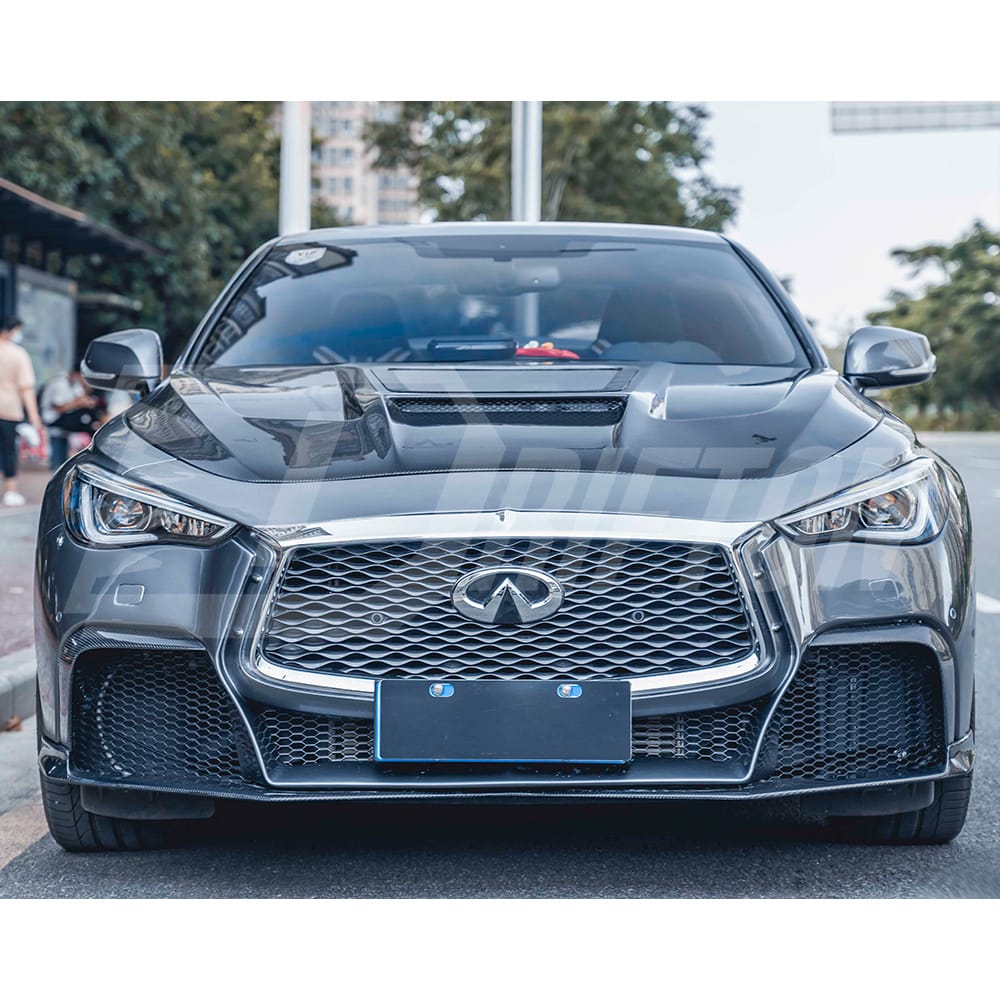 CMST Transparent Style Carbon Fiber Hood For Infiniti Q60 2016-2022