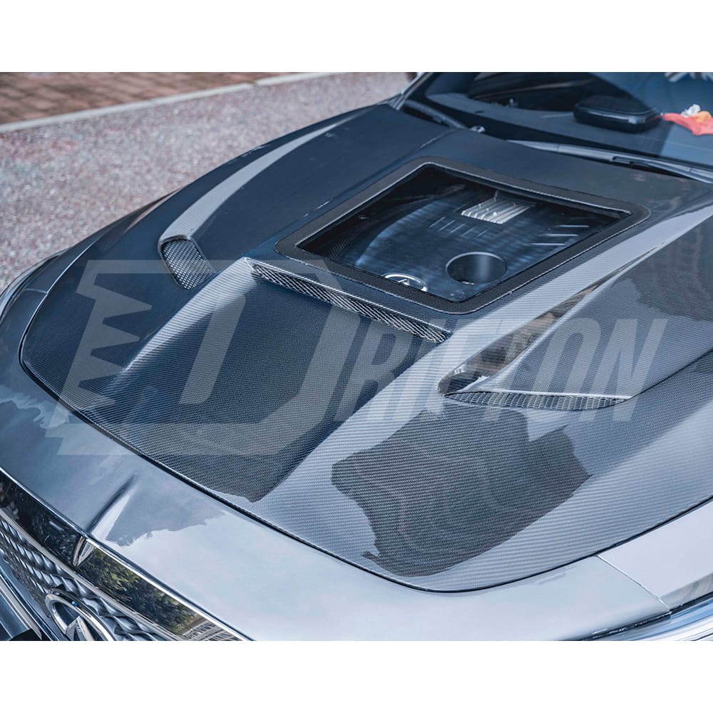 CMST Transparent Style Carbon Fiber Hood For Infiniti Q60 2016-2022